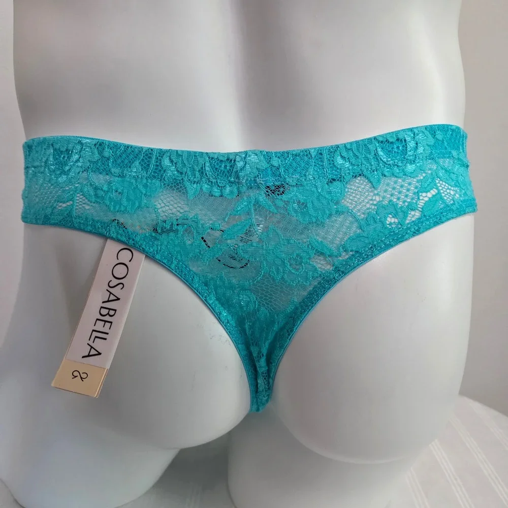 Cosabella Men's Luxury Italian Floral Lace G-String Designer Premium Underwear